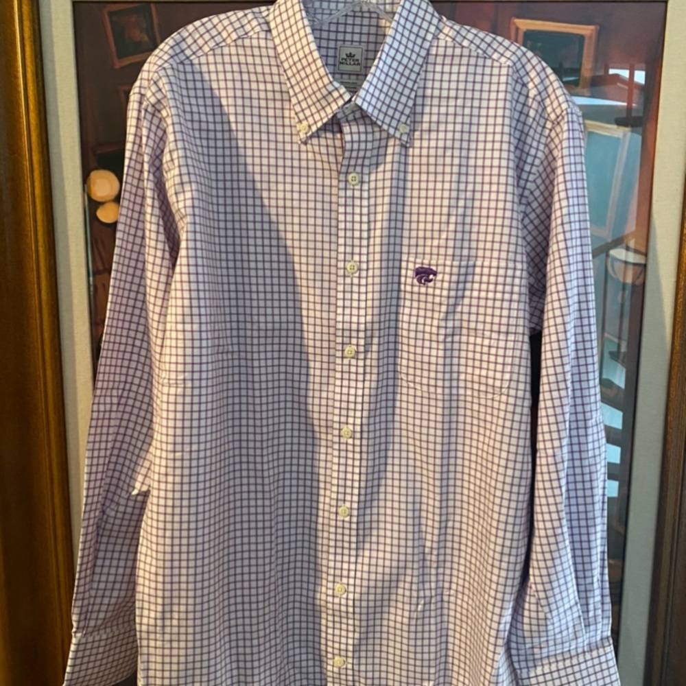 Peter Millar Kansas state button down dress shirt